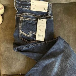 NWT silver 25x25 jeans
